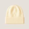 Womens Warm Knitted Earflap Hat Solid Color Autumn Winter
