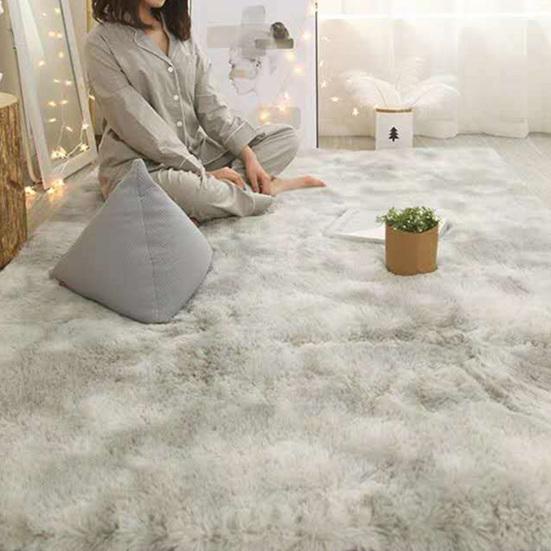 Ковер для гостиной, мягкий противоскользящий, легкий, стильный, пушистый ковер для гостиной, толстый декор, бархатный коврик для крашения галстуков для офиса