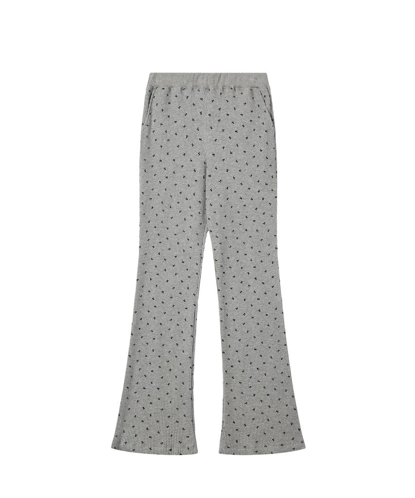 REST&RECREATION Rr Pattern Flare Pants - Gray