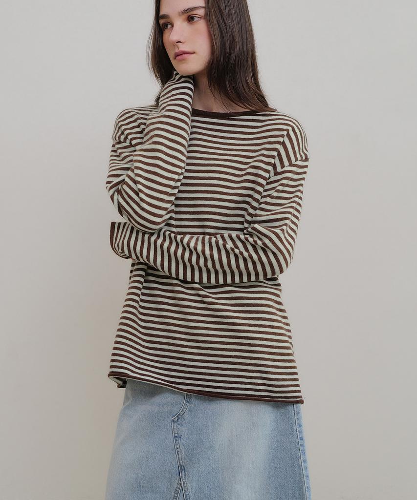 ANDNEEDS Meg Stripe Knit (Mint)