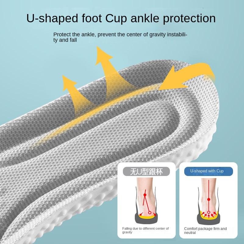 Children's Sports Insoles Provide A Soft, Comfortable, Breathable, Sweat Absorbing, and High Elastic Shock Absorption for Babies To Leisurely Step On