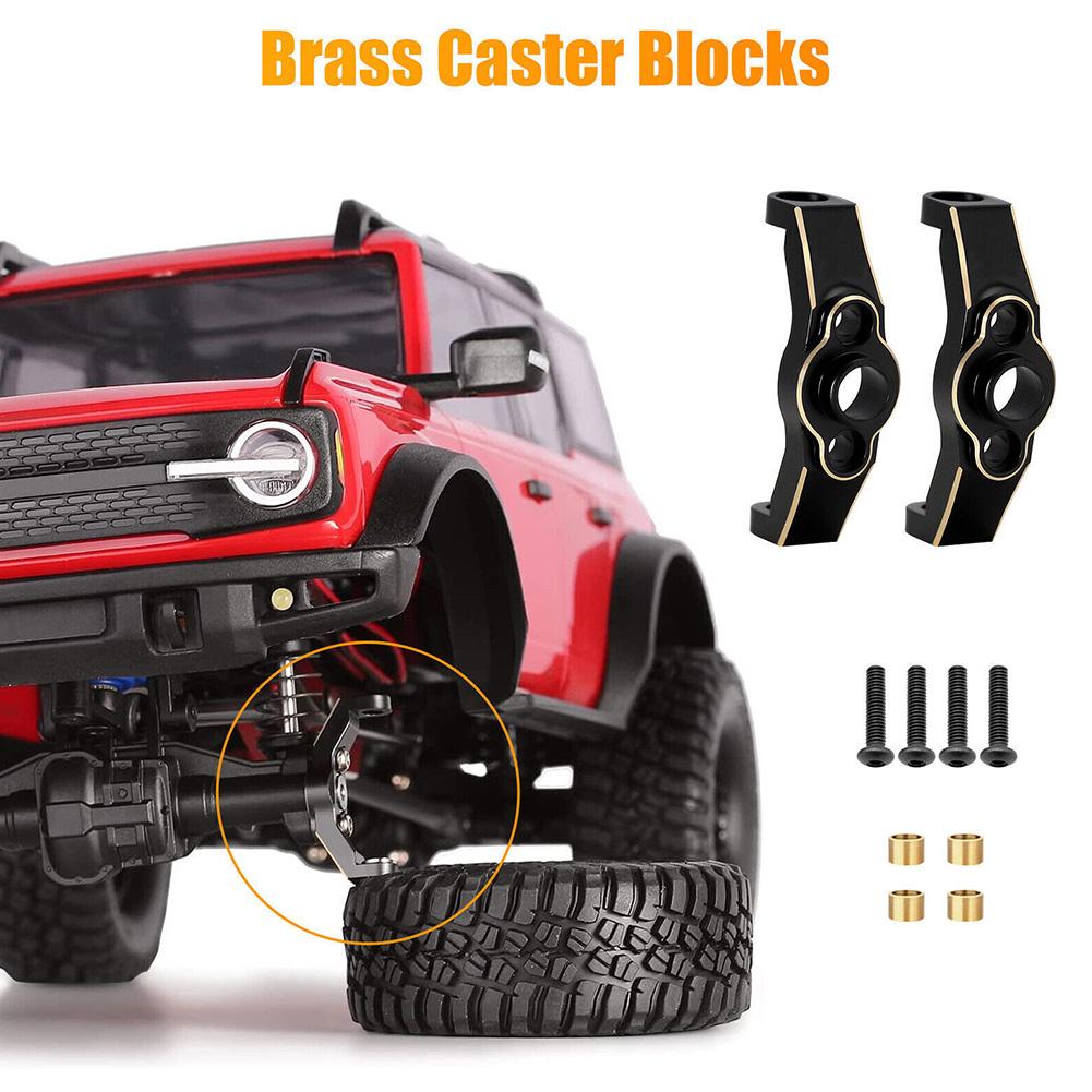 7в1 Для 1/18 Для TRX4M RC Автомобиль Модернизации Латунная Рулевая Тяга Крышки Кастора Автомобиля Крышка Дифференциала Детали L1G3