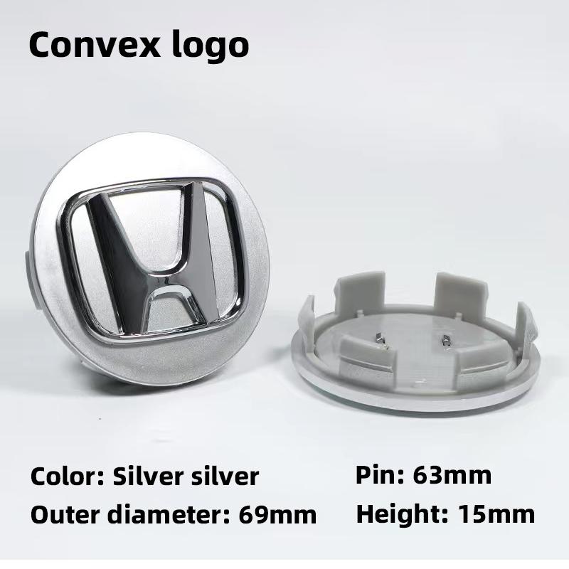 4Pcs Car Wheel Hub Cover Rim Center Cap Decoration Accessories For Honda Fit Jazz GK5 Civic Type-R CRV Pilot Accord Insight