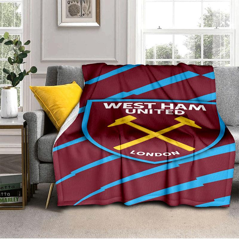West Football Printed Throws Blanket Soft Flannel Blankets for Couch Bed Gifts for Men Women Picnic blanket Christmas gifts