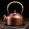 1400ml, Large Capacity Copper Kettle, Chinese Handmade Hammer Boiling Water Pot, Healthy Tea Kettle, Copper Teapot for Home