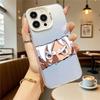 Anime White Hair and Red Eyes Hard Phone Case for Iphone 16 15 14 13 12 11 Pro Max Mini Shockproof Anti-Scratch Protective Cover