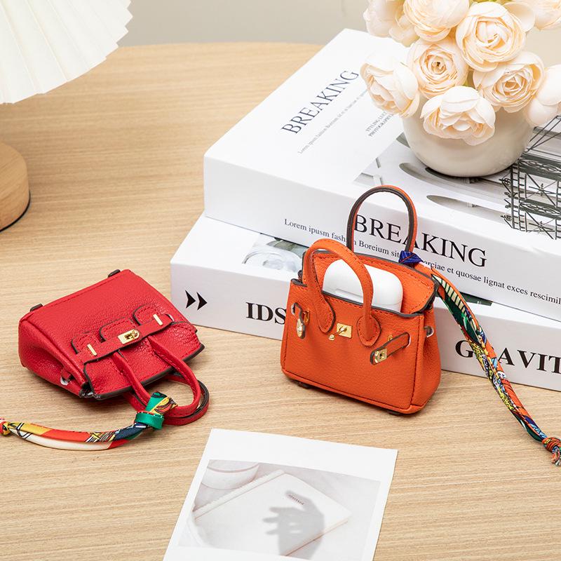 Платиновый мини-подвеска кошелек для монет и ключница - Креативный, милый шарм