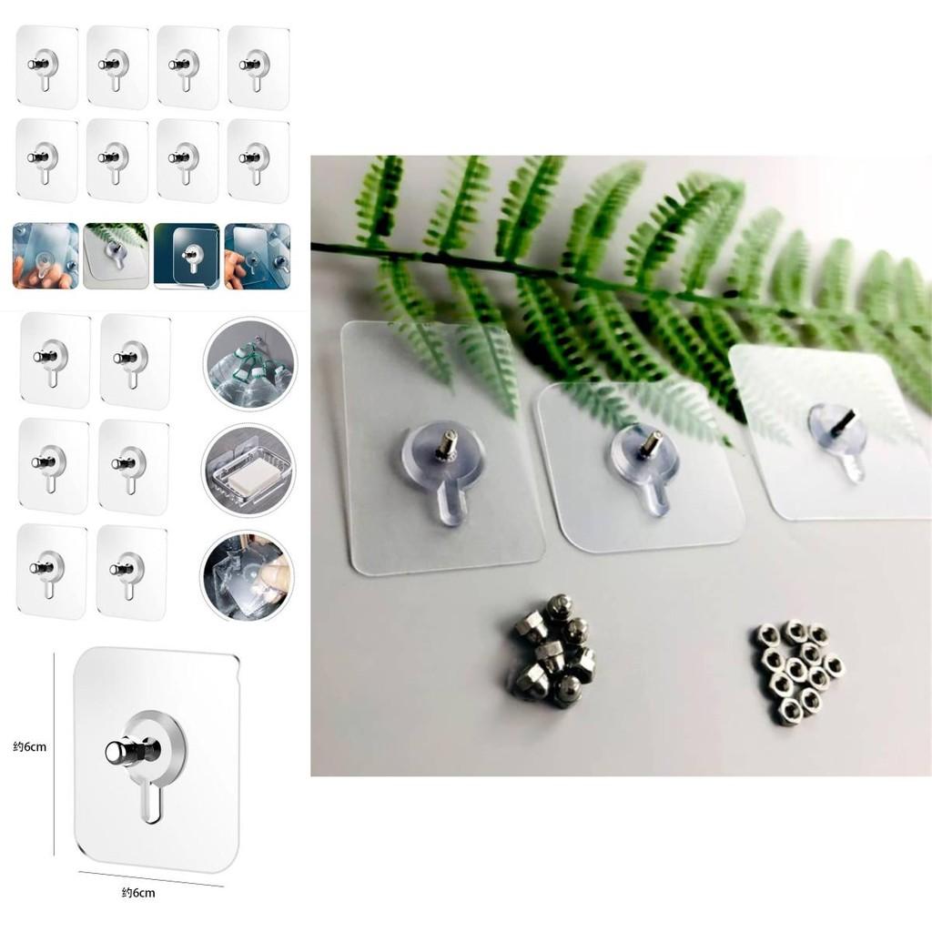 Клейкий крючок без сверления Нержавеющая сталь Прозрачный настенный для организации дома