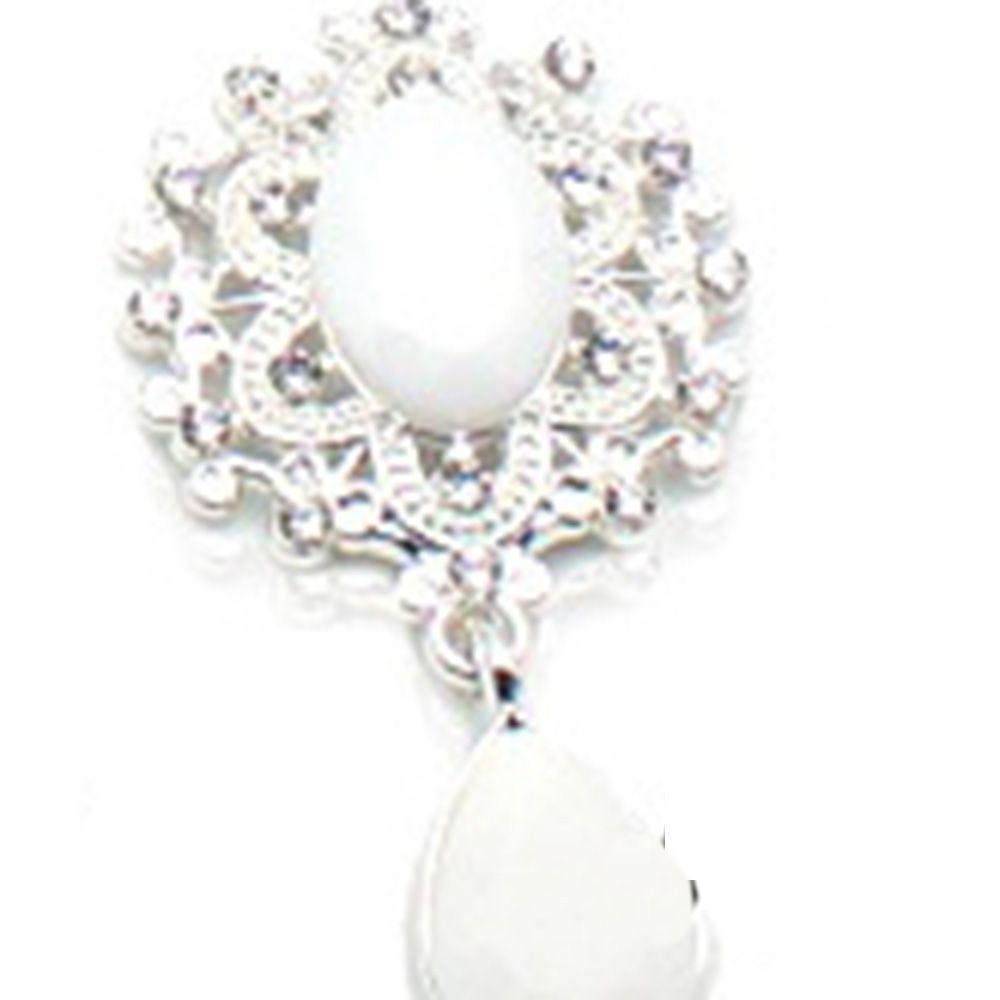 Faceplate Garment Decorative Water Droplets Sewing Button Alloy Rhinestone Pendant Scrapbooking