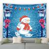 Christmas Tree Tapestry  Snowman New Year Background Wall Hanging Decoration Fireplace Stockings Gifts Hanging Cloth