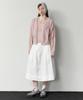 CLUNY [Set] Stitch Lace Pointelle Knit Cardigan - Indi Pink