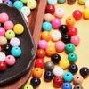 50 шт 10 мм однотонные непрозрачные разноцветные круглые бусины для изготовления ювелирных изделий