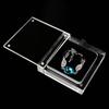 Acrylic Glass Top Gem Box Gemstone Diamond Display Stand Holder Storage Organizer Case