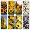 Летний чехол с цветочным рисунком ромашки и подсолнуха для Xiaomi Redmi 7 7A 8A 9i 9A 9C 10 10A 10C K20 Note 5 6 Mi 8 9 9T Pro A2 Lite A3 6X Mix 3