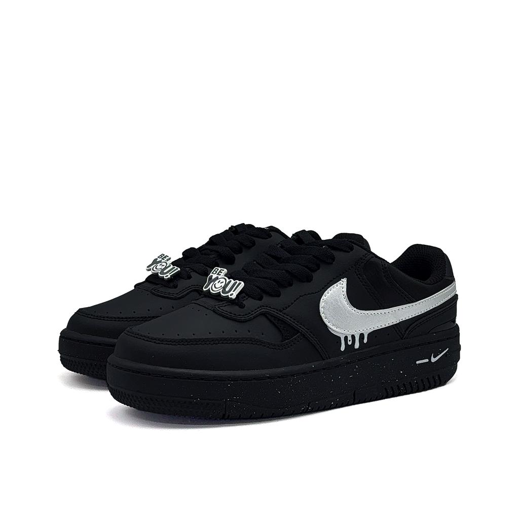 Nike Gamma Force Silver Star Shimmer Низкие кеды для скейтбординга Унисекс Серебристо-черные FQ6476-010(Команда471-)