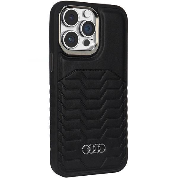Audi Synthetic Leather Case With Magsafe For Iphone 14 Pro Max - Black