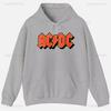 ACDC Printed Unisex Hoodie Plain Clothes Tops Women Long Sleeve Graphic Sweatshirt Quality Clothing Autumn Streetwear Custom Funny