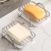 2PCS Rustproof Stainless Steel Soap Rack Space Saving Soap Tray Durable Soap Storage Rack  Kitchen