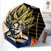 Зонт-автомат 3 сложения Dragonball Z Goku, Милый мультяшный узор, Портативный уличный зонт, Идеальный, Праздничный подарок. C017