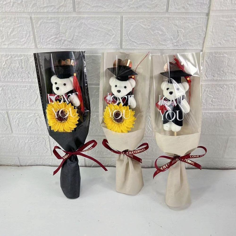 36см Букет из животных Мастер Медведь Мультяшный Милый Медведь Новый Букет из медведей День Святого Валентина