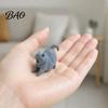 Yawning Kitten Figurine 3D Printed Cat Statue, Cute Sleeping for Minimalist Sculpture Shelf Bedroom, Modern Home Decor Gift Lovers Lover