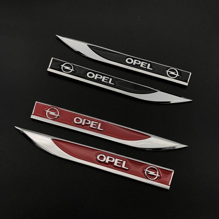 2 шт. Автомобильные аксессуары Металлические наклейки на кузов боковой двери крыло для Opel Astra H G J Insignia Mokka Zafira Corsa Vectra C D Antara