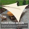 Shade Sails, Triangle Garden Patio UV Resistant Waterproof Polyester Awning, Swimming Pool Awning, Camping Hiking Sail Canopy