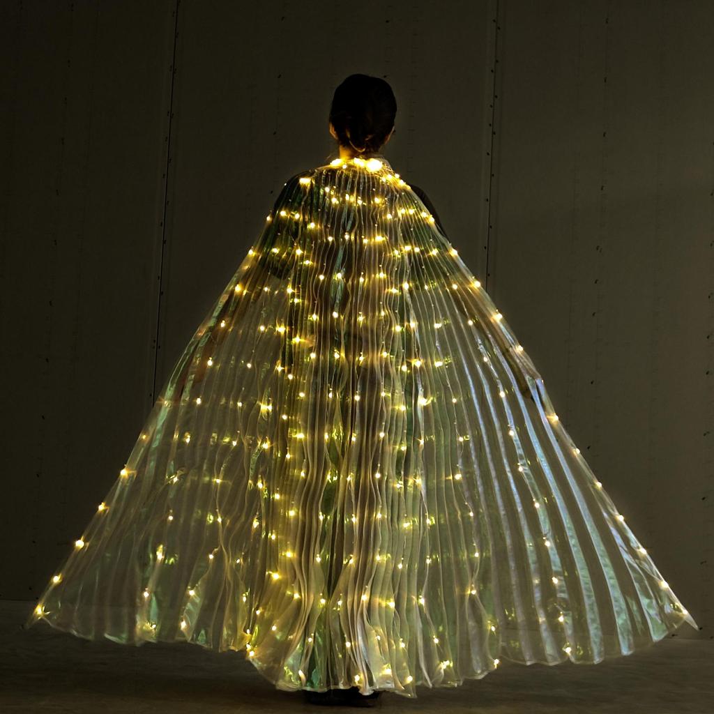 Светодиодные светящиеся крылья бабочки с подсветкой, убирающиеся, костюм для Хэллоуина, косплея и выступлений - доступны размеры для взрослых и детей