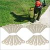 24pcs Universal Plastic Trimmer Blades Compatible with Stihl PolyCut 6-3 20-3 10-3 41-3 Lawn Mower Replacement Parts for Garden Tool Maintenance