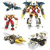 703pcs4in1 Super Combination Mecha Building Blocks Titan Robot Mecha Chariot Fit Deformation Children's Toy Boy Gift