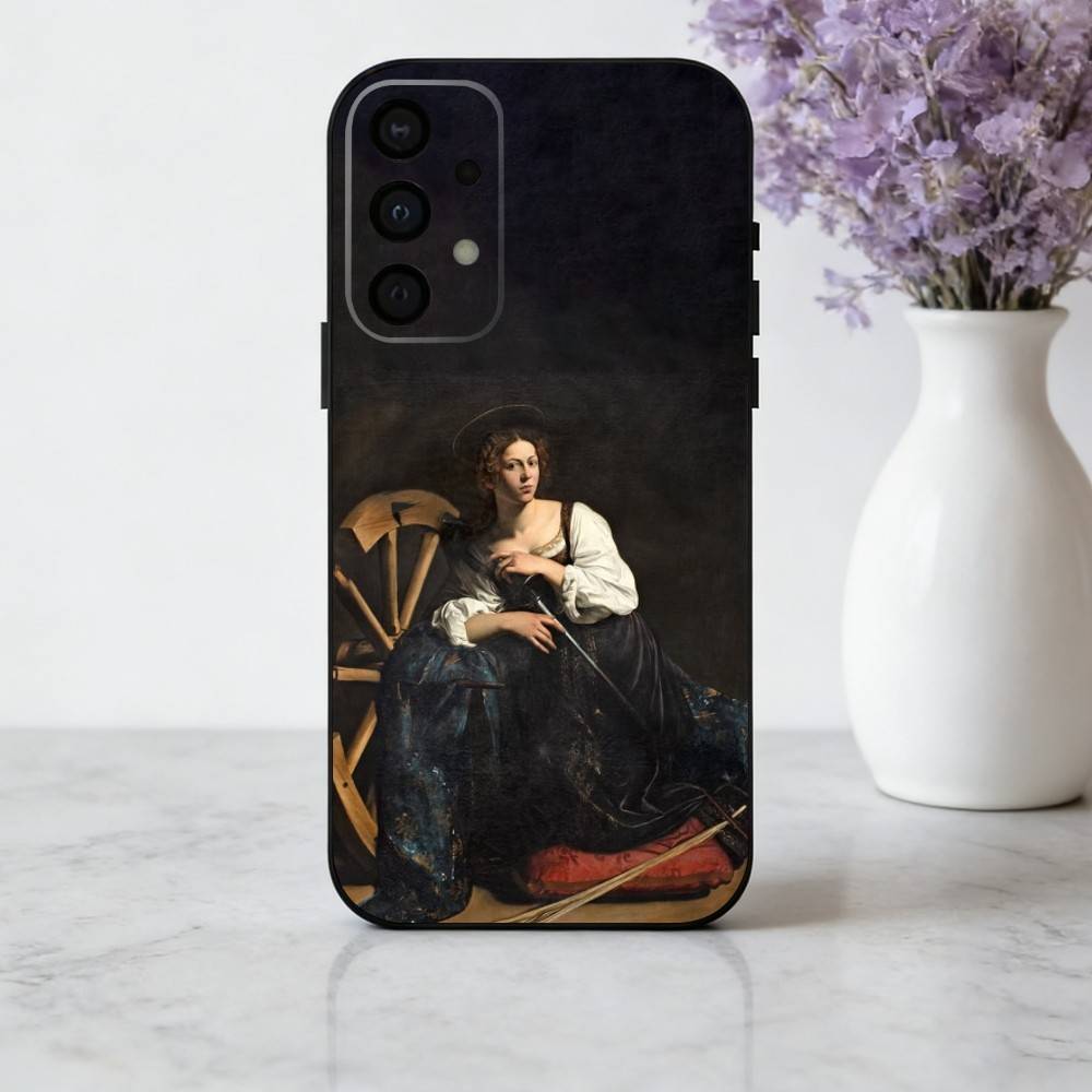 Art C-Caravaggio P-Paintings phone Case For Samsung Galaxy A73,A72,A71,A70,A53,A52,A51,Others Soft Black Shell