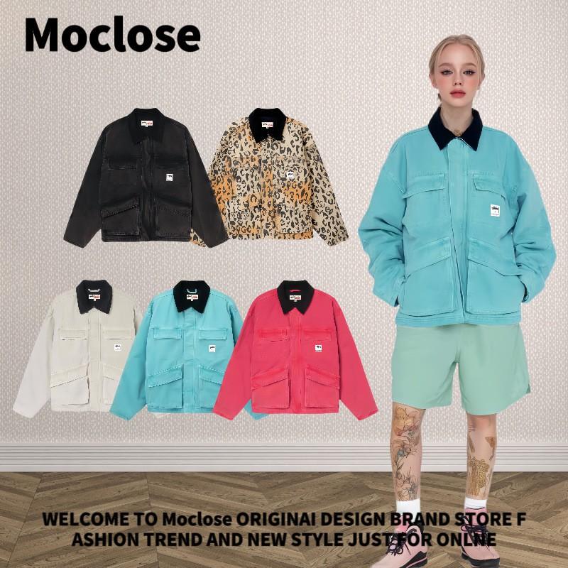 Vintage Washed Cotton Padded Work Jacket Men Women Loose Fit Winter Casual Outerwear