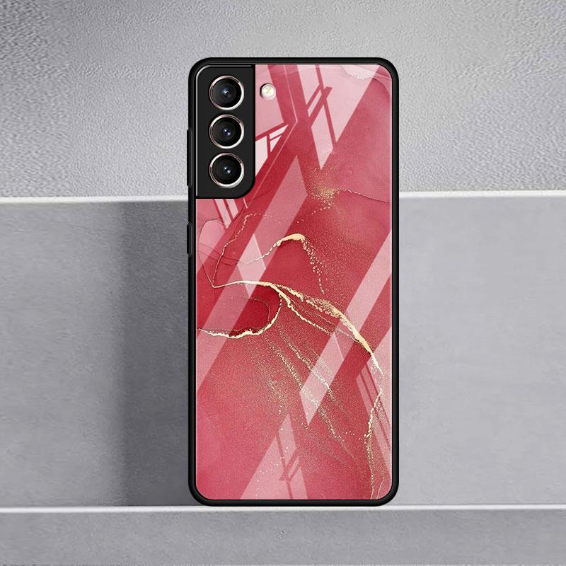Мраморный узор 3 стеклянный чехол для Samsung Galaxy S22 S20 FE S21 Plus чехол для телефона S10 5G S9 Note 20 Ultra 10 Lite Shell