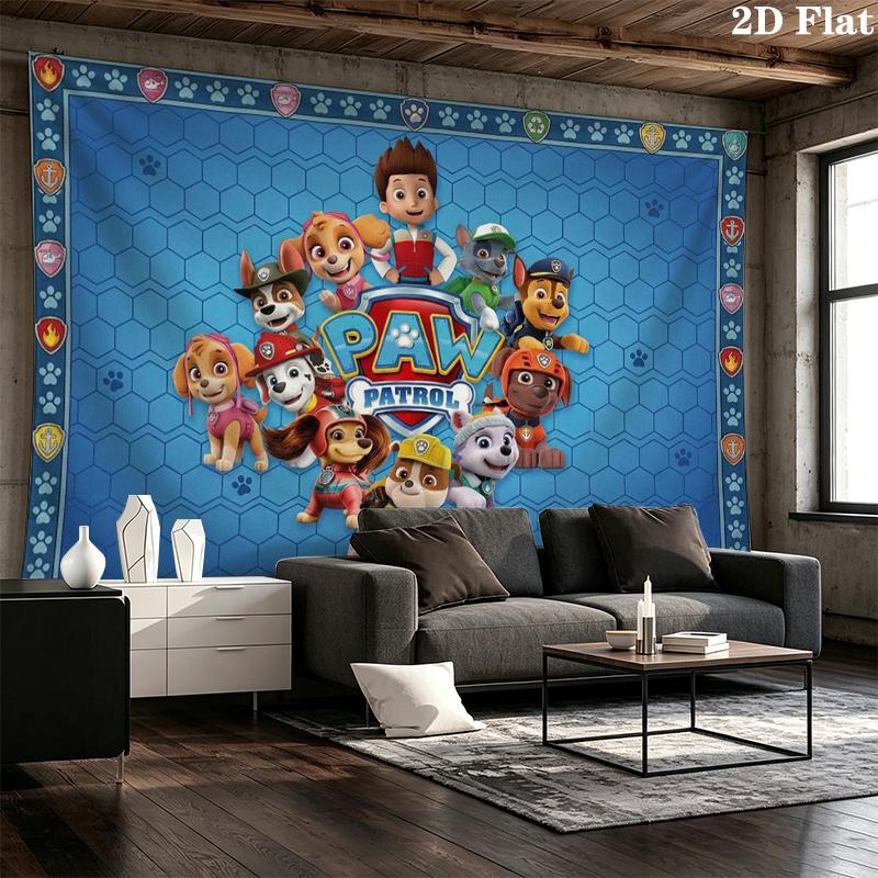 Dogs Cartoon Wall Tapestry Aesthetic Wall Hanging Printed Fabric Blanket Decorative Tapestries for Bedroom Living Room Home Decor