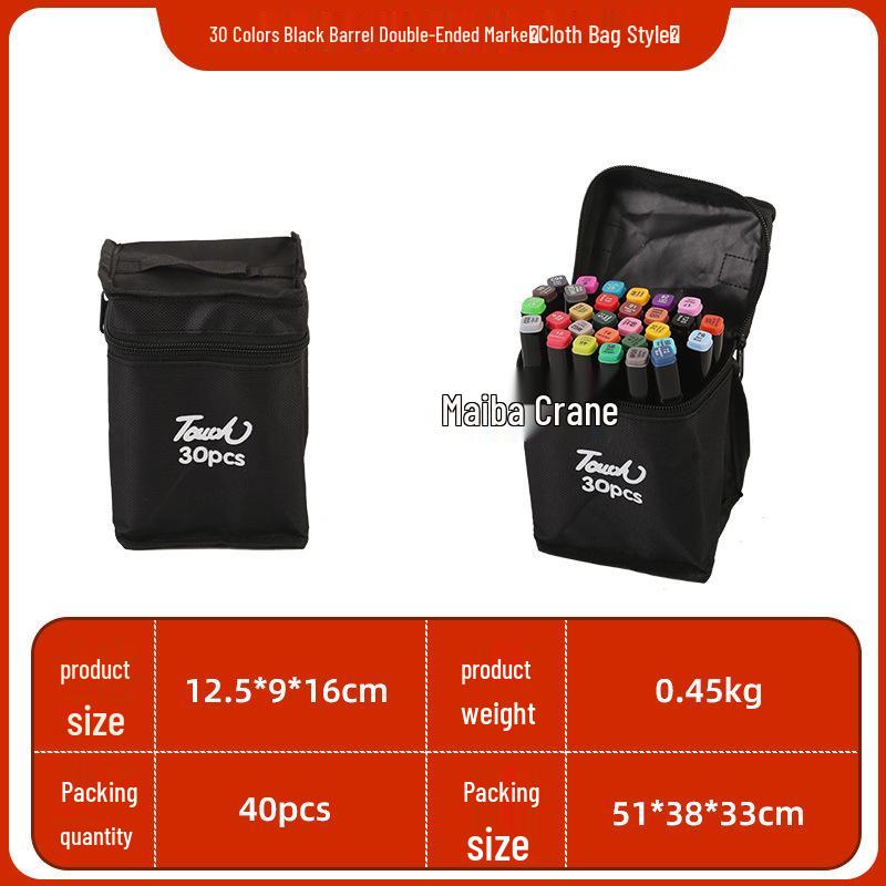 Genuine TOUCH Dual-Tip Oil-Based Marker Set, 48 Colors - Art Drawing Tools & Colored Pencils