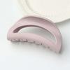 Safe Elastic Plastic Hair Claw Korean Style Solid Color Shark Clip Semilune Shaped Hair Claw  Girls