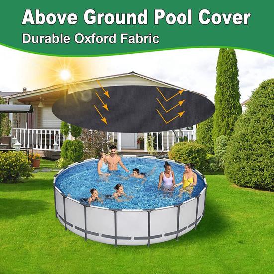 Pool Cover Foldable Drawstring Design Round Waterproof Dustproof Oxford Fabric Washable Protection Pet Pool Supplies