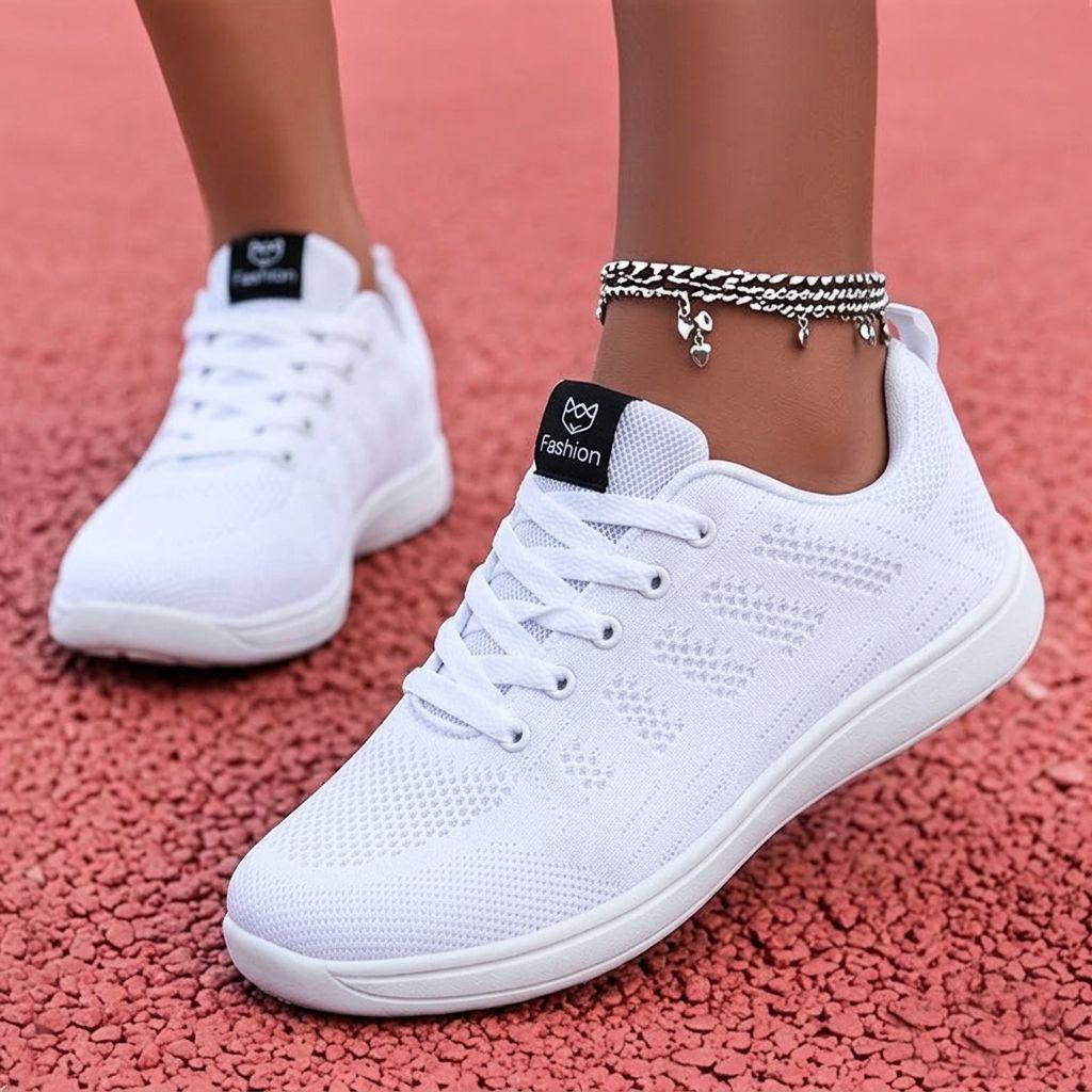 Легкие дышащие беговые кроссовки в корейском стиле Fly Knit 2026 года для женщин и мужчин