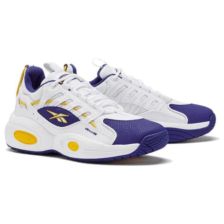 Reebok Кроссовки унисекс Solution Mid White Purple Gold GW4377