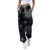 Женские повседневные модные рождественские принтованные повседневные спортивные брюки с эластичной талией и завязками на шнурке