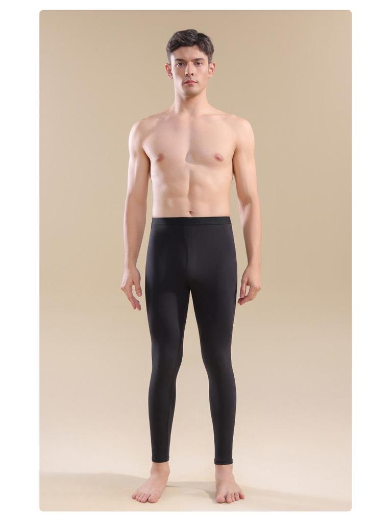 Мужские зимние ультратонкие бесшовные термоштаны с улучшающими кожу и согревающими свойствами