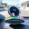Car Phone Holder with Light Wireless Charging Mount RGB Ambient 15W Fast Stand Magnetic Charger Vacuum Suction Cellphone Accessories