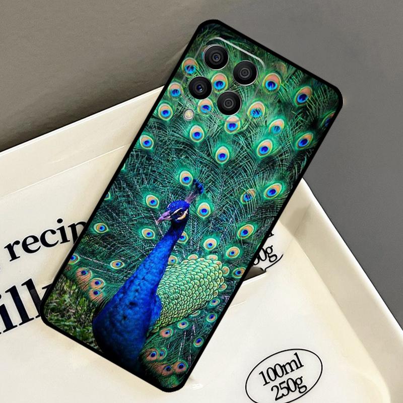 Animal Peacock Pattern Case For Samsung Galaxy M33 M53 M13 M15 M35 M55 M32 M16 M36 M56 M54 M20 M52 M34 M14 M11 M31