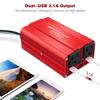 500W Dual Socket Power Converter Household Modified Sine Wave Power Adapter Mini Portable Car Inverter