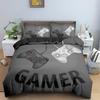Teens Video Games Comforter Duvet Cover King Gamepad Controller Bedding Set Youth Game Bedding Set 2/3pcs Polyester Quilt Cover