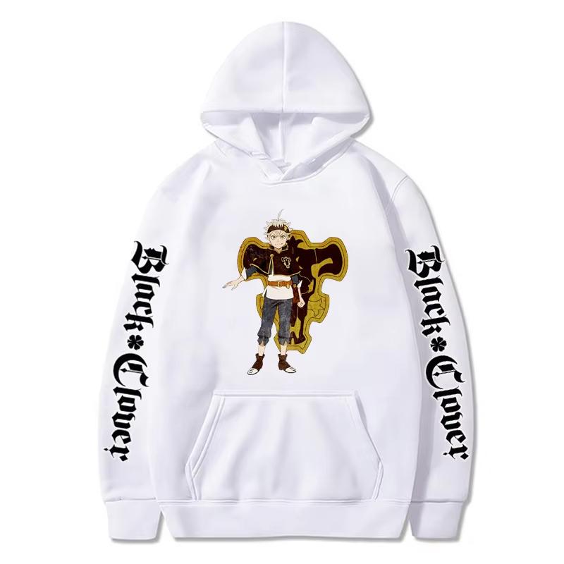 Harajuku Anime Black Clover Yuno Printed Hooded Men Women High Quality Hoodies Plus Size Sweatshirt Unisex Prevalent Streetwear