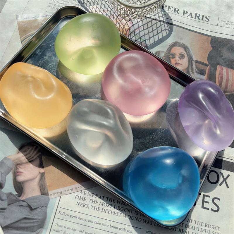 Candy Color Jelly Vaseline Squeeze Ball Multicolored Knead Stretch Super Slow Sink Squishy Stress Relief Fidget Toy Leisure Gift