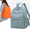 Nylon Women's Backpack Solid Color Backpack Student Schoolbag