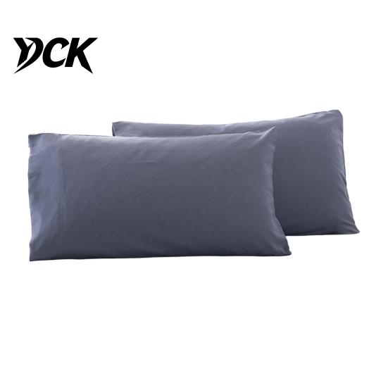 Smooth Fabric Pillow Covers 2Pcs Solid Color Satin Pillowcases, Silky Bed Covers, Gentle on Hair Envelope Closure Pillowcase & Skin, Cases with
