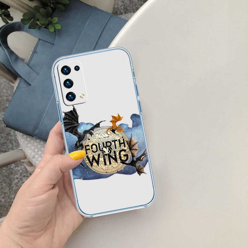 CJ56 Fourth wing dragons Phone Case for Motorola Moto Edge 20 30 40 50 S30 Fusion Ultra Pro Neo Lite + G200 G23